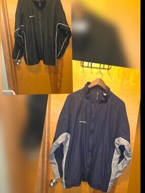 Reebok mens XL lined lightweight jackets - lot of 2
